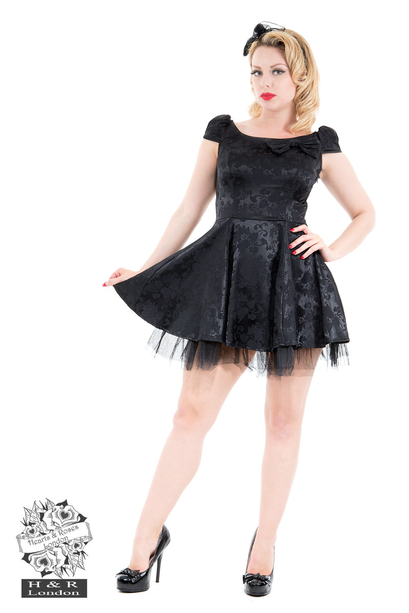 Gothic Emo Black Prom Dress